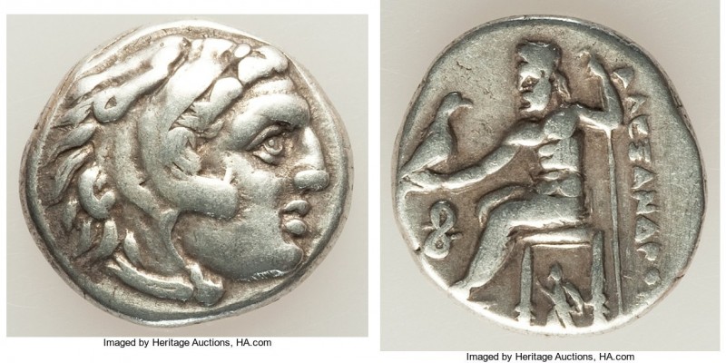 MACEDONIAN KINGDOM. Alexander III the Great (336-323 BC). AR drachm (17mm, 4.44 ...