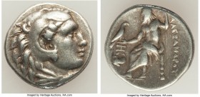 MACEDONIAN KINGDOM. Alexander III the Great (336-323 BC). AR drachm (17mm, 4.22 gm, 7h). About XF. Late lifetime issue of Abydus(?), ca. 328-323 BC. H...