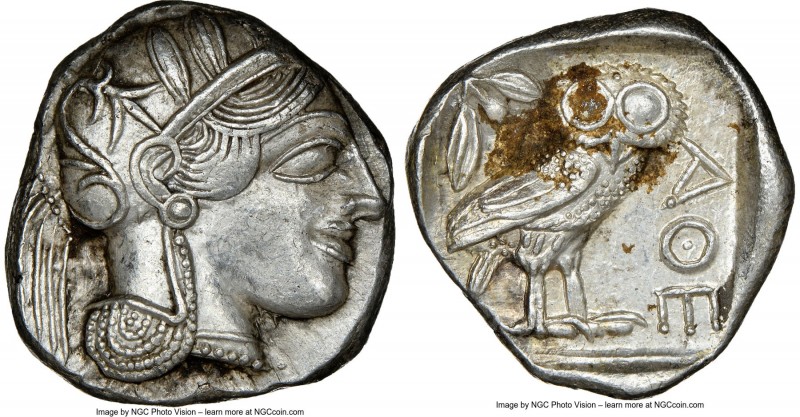 ATTICA. Athens. Ca. 440-404 BC. AR tetradrachm (25mm, 17.20 gm, 7h). NGC Choice ...