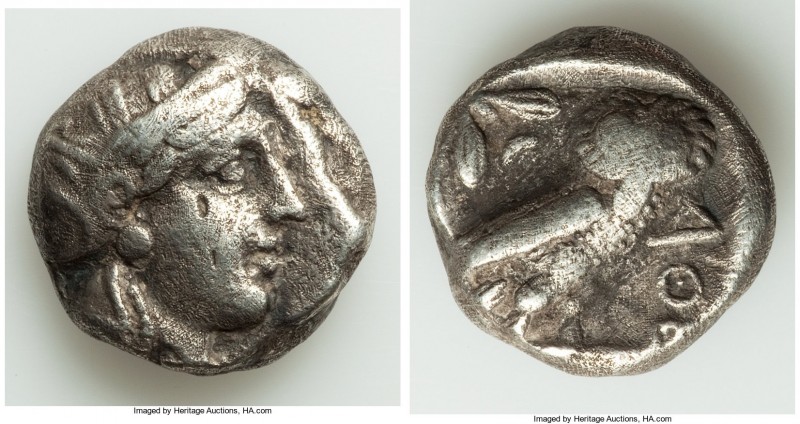 ATTICA. Athens. Ca. 393-294 BC. AR tetradrachm (22mm, 15.92 gm, 9h). Fine, brush...