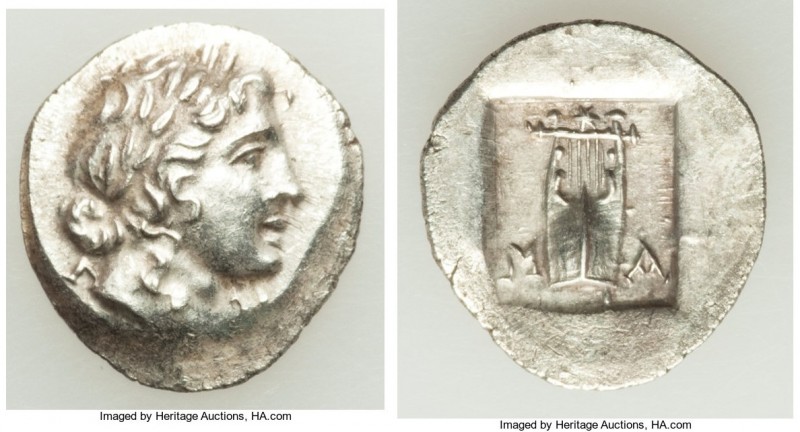 LYCIAN LEAGUE. Masicytes. Ca. 48-20 BC. AR hemidrachm (17mm, 1.99 gm, 1h). AU. S...