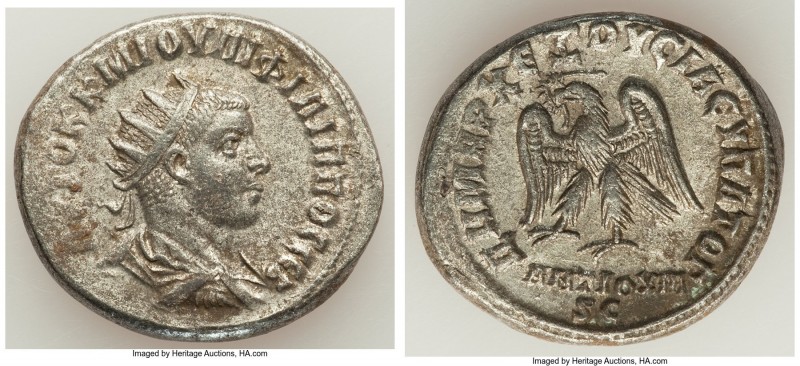 SYRIA. Antioch. Philip II, as Augustus (AD 247-249). BI tetradrachm (27mm, 11.53...