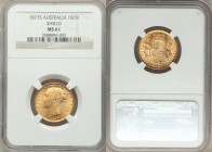 Victoria gold "Shield" Sovereign 1877-S MS61 NGC, Sydney mint, KM6. AGW 0.2355 oz. 

HID09801242017

© 2020 Heritage Auctions | All Rights Reserve...
