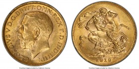George V gold Sovereign 1919-P MS63 PCGS, Perth mint, KM29, S-4001. AGW 0.2355 oz. 

HID09801242017

© 2020 Heritage Auctions | All Rights Reserve...