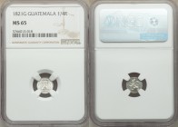 Ferdinand VII 1/4 Real 1821-G MS65 NGC, Nueva Guatemala mint, KM72. Semi-prooflike and untoned. 

HID09801242017

© 2020 Heritage Auctions | All R...