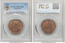British Colony. George V 4-Piece Lot of Certified Assorted Cents, 1) Cent 1925 - MS63 Red and Brown PCGS, KM16 2) Cent 1926 - MS65 Red and Brown PCGS,...