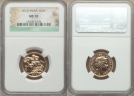 Elizabeth II gold Sovereign 2013-I MS70 NGC, Bombay mint, KM-Unl. AGW 0.2354 oz. 

HID09801242017

© 2020 Heritage Auctions | All Rights Reserve