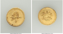 Ottoman Empire. Ahmed III gold Findik AH 1115 (1703/1704) VF, Misr mint (in Egypt), KM72. 19.1mm. 3.44gm. 

HID09801242017

© 2020 Heritage Auctio...