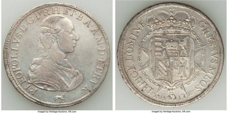 Tuscany. Peter Leopold Francecone (10 Paoli) 1790 VF, Pisa mint, KM-C24.6, Dav-1...