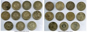 Meiji 11-Piece Lot of Uncertified Yen, 38mm. Comprised of varying dates and conditions, as pictured, with some included issues showing evidence of cle...
