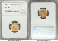 Republic gold 2-1/2 Pesos 1872 Zs-H MS62 NGC, Zacatecas mint, KM411.6. Mintage: 1,300. First year of type. 

HID09801242017

© 2020 Heritage Aucti...