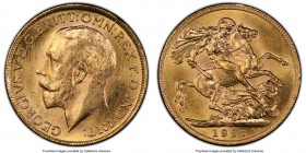 George V gold Sovereign 1927-SA MS64+ PCGS Pretoria mint, KM21, S-4004. AGW 0.2355 oz. 

HID09801242017

© 2020 Heritage Auctions | All Rights Res...
