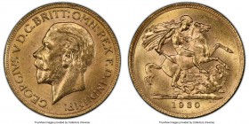 George V gold Sovereign 1930-SA MS63 PCGS, Pretoria mint, KM-A22. AGW 0.2355 oz. 

HID09801242017

© 2020 Heritage Auctions | All Rights Reserve