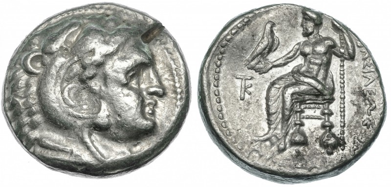 MACEDONIA. ALEJANDRO III. Tetradracma. Citium (c. 325-320 a.C.). R/ Delante del ...
