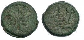As. A/ Jano. R/ Proa a der. AE 32,10 g. CRAW-41.5b. Pátina verde. BC+.