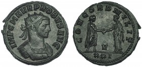 PROBO. Antoniniano. Siscia (276-282). R/ Emperador dando la mano a Concordia; V/ XXI. RIC-651. EBC.