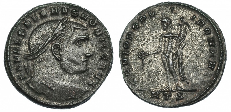 SEVERO II. Follis. Heraclea (305-306). R/ Genio Populi Romani, oficina S. RIC-26...