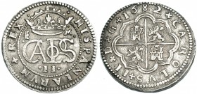 2 reales. 1682. Segovia. M. AC-442. MBC.