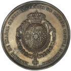 Placa unifaz de plomo bronceado. Medalla Guerra de Marruecos (rev.). Ed. Masonet. 49,6 mm. EBC-.