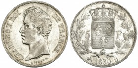 FRANCIA. 5 francos. 1830 B. KM 728.2. MBC/MBC+.