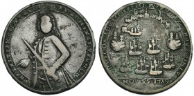 GRAN BRETAÑA. Medalla Vernon. Portobello 1739. AE-27 mm. BC+/MBC-.