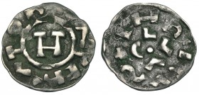 ESTADOS ITALIANOS. LUCCA. Dinero Enrique III-IV (1039-1045). A/ ENRICUS. R/ IMPERATOR. MBC.