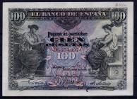 BANCO DE ESPAÑA. 100 pesetas. 6-1906. Serie D. ED-B97a. En el margen superior anotación B101a a lápiz.MBC+.