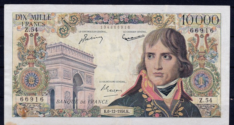 FRANCIA. 10000 francos. 6-12-1956. Pick-136a. EBC-.