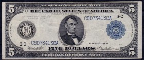 ESTADOS UNIDOS DE AMÉRICA. 5 dólares. 1914. Pick-359b. MBC-.