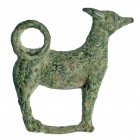 ROMA. Imperio Romano. Bronce. Figura exenta de perro. Altura: 4,0 cm. Siglos I-II d.C.