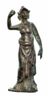 ROMA. Imperio Romano. Bronce. Figura exenta de Atenea. Altura: 8,3 cm. Siglos II-III d.C.
