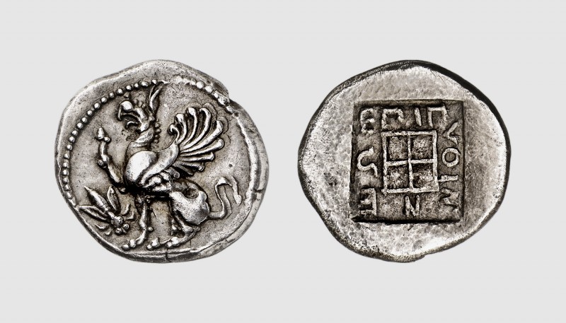 Thrace. Abdera. 450-425 BC. AR Tetradrachm (14.47g, 5h). AMNG -; cf. May 151. Ol...