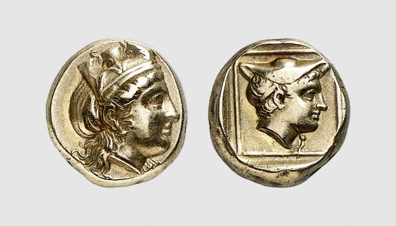 Lesbos. Mytilene. 420-400 BC. EL Hekte (2.48g, 12h). Bodenstedt 75; SNG von Aulo...
