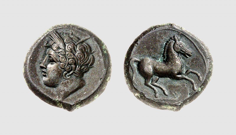 Zeugitania. Carthage. Lilybaion (?). 350-300 BC. Æ (4.95g, 12h). Strauss 633 (th...