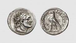 Egypt. Ptolemy V. Cyprus. 202 BC. AR Tetradrachm (13.96g, 12h). BMC -; Svoronos -. Lightly toned. Well-centered on a broad flan. Good very fine. From ...