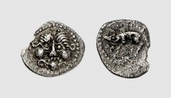 Gallia. Andecavi. Angers area. 1st century BC. AR Obol (0.49g, 10h). LT -; DTS 3453d. Attractively toned. Exceptional for issue. Good very fine. From ...