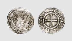 France. Robert. Chinon. 920-923. AR Denier (1.31g, 6h). PA 1669; Depeyrot 322. Lightly toned. Minor areas of weakness, otherwise, choice extremely fin...