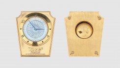 Tissot. Le Locle. Navigator demonstration table clock with world time, ca. 1953. Original box. Numbered 843. 230x260x80mm