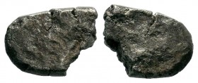 Hacksilber, circa 211-206 BC. AR, 
Condition: Very Fine

Weight: 3,28 gr
Diameter: 14,00 mm