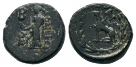 Ephesos , , Ionia. AE, Ae (Circa 88-40 BC).
Condition: Very Fine

Weight: 3,35 gr
Diameter: 14,70 mm