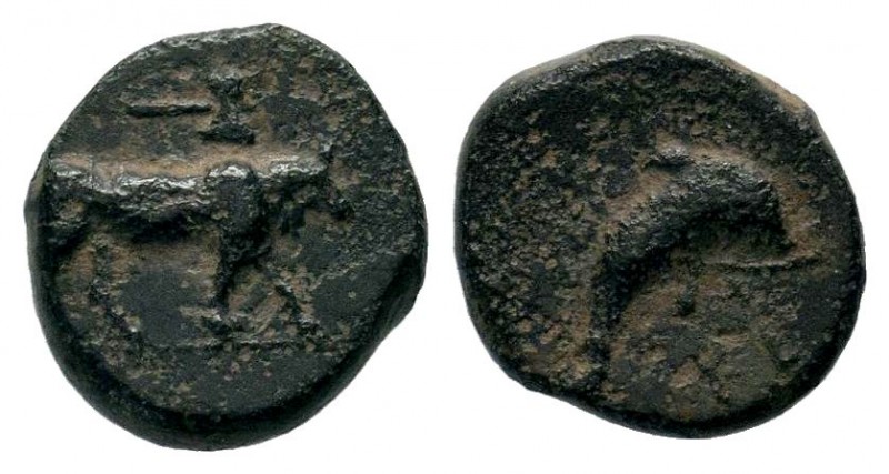 CARIA. Keramos. Ae (4th century BC).
Condition: Very Fine

Weight: 1,35 gr
Diame...