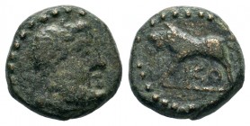 AITOLIA, Aitolian League. 279-168 BC. Ae
Condition: Very Fine

Weight: 2,64 gr
Diameter: 13,15 mm
