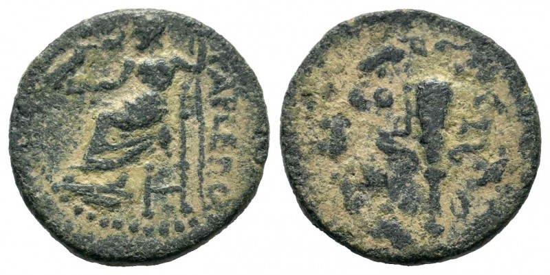 Greek Coins, CILICIA. 1st century BC. AE
Condition: Very Fine

Weight: 3,20 gr
D...