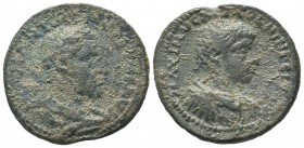 Maximinus I Thrax (235-238 AD), with Maximus. AE 
Condition: Very Fine

Weight: 15,63 gr
Diameter: 32,30 mm