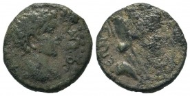 Claudius (41-54). Cilicia or Syria, Uncertain Caesarea. Æ 
Condition: Very Fine

Weight: 4,56 gr
Diameter: 19,50 mm