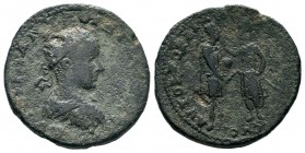 MESOPOTAMIA. Edessa. Gordian III, with Abgar X Phraates (238-244). Ae.
Condition: Very Fine

Weight: 18,07 gr
Diameter: 31,80 mm