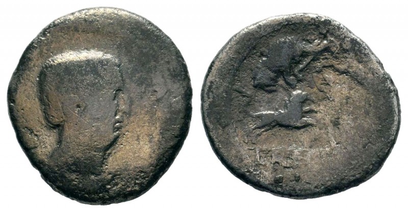 JULIUS CEASAR, 49-48 BC. AR Denarius 
Condition: Very Fine

Weight: 3,16 gr
Diam...