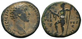 Marcus Aurelius (161-180), Ae Dupondius,
Condition: Very Fine

Weight: 9,18 gr
Diameter: 25,50 mm