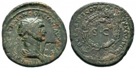 Trajan. A.D. 98-117. AE semis 
Condition: Very Fine

Weight: 8,35 gr
Diameter: 24,75 mm