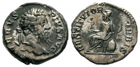SEPTIMIUS SEVERUS (193-211). Denarius.
Condition: Very Fin

Weight: 3,75 gr
Diameter: 17,75 mm
